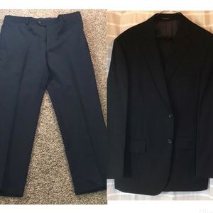 Pronto Uomo black suit jacket set